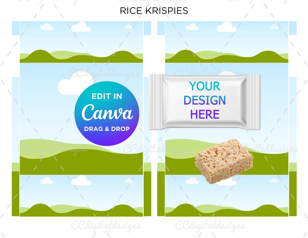 Rice Krispies Template - Etsy