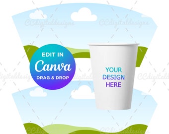 Paper Cup 9oz Template
