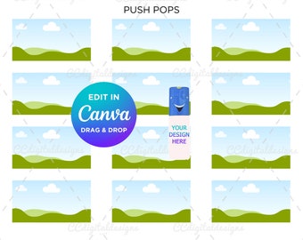 Push Pops Label Template