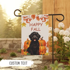 Personalized Goldendoodle Halloween Flag Dog Garden Flags Labradoodle Gifts Fall Custom Pet Gift Doodle Dog Outdoor Decor Goldendoodle Gift