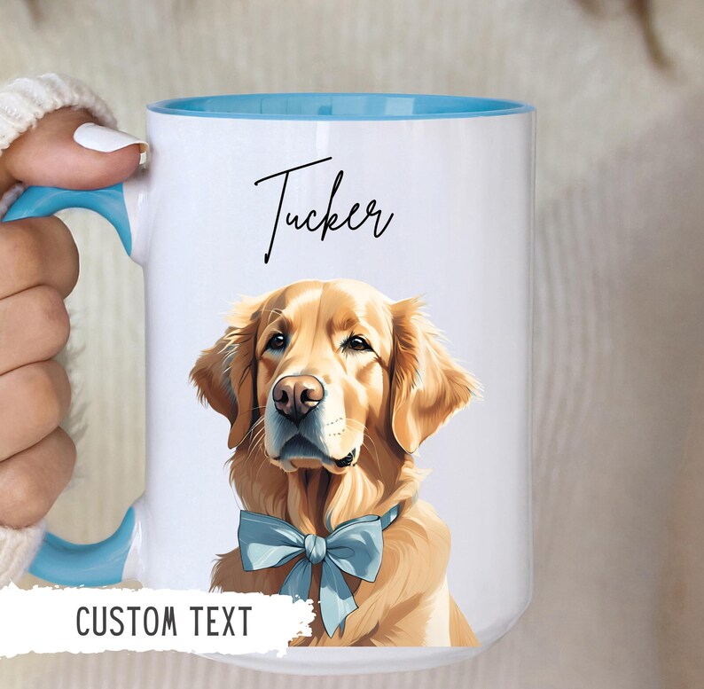 Personalized Golden Retriever Dog Mug,custom Tea Cup,pet Owner Gift,mom