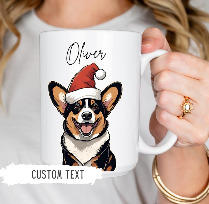 Personalized Dog Christmas Mug,custom Dog Name Cup,pet Owner Gift
