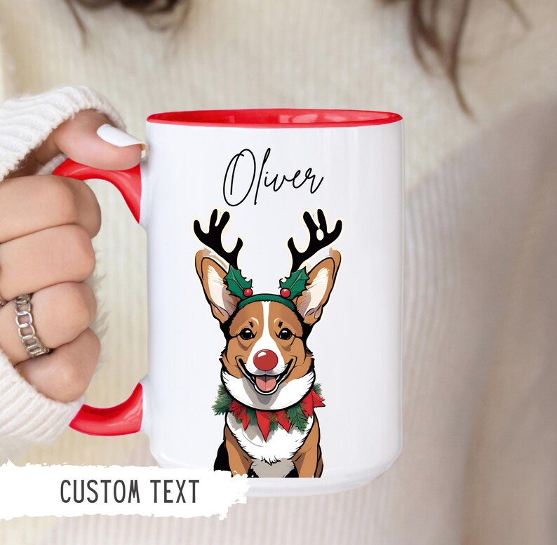 Personalized Dog Christmas Mug,custom Dog Name Cup,pet Owner Gift