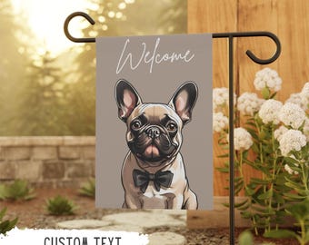 Personalized French Bulldog Flag Dog Garden Flags French Bulldog Gifts Custom Pet Gift Dog Outdoor Sign Decor Frenchie Mom Dog Lover Present