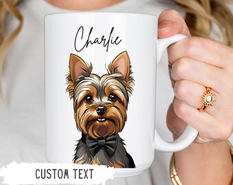 Personalized Yorkshire Terrier Mug Dog Coffee Cup Yorkshire Terrier Gifts Custom Pet Gift Dog Mom Custom Yorkie Dog Name Gifts