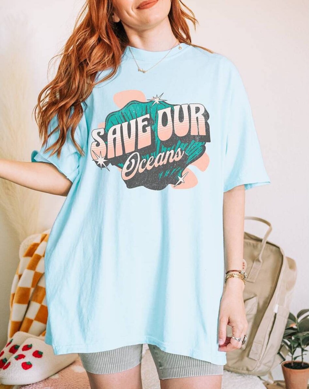 Botanical Dyed 908 Ocean Short Sleeve T-shirt