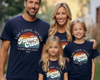 Custom Retro Family Reunion shirts Personalized Family Reunion Shirt Customizable Design family reunion shirt ideas family squad shirt