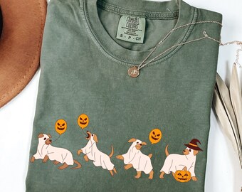 Halloween Labrador Comfort Colors shirt Ghost Dogs Tee Halloween Dog Cute t-shirt Dog Lover gift Labrador tee Halloween Gift Labrador Owner