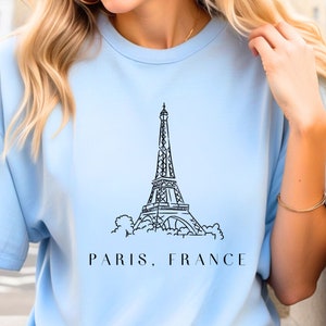 Paris France shirt, Eiffel Tower trip to Paris France shirt, Paris Fashion shirt, Gift for Travel Lover, Paris trip shirt, Baby tee y2k