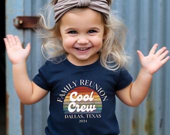 Custom Retro Family Reunion shirts Personalized Family Reunion Shirt Customizable Design family reunion shirt ideas family squad shirt
