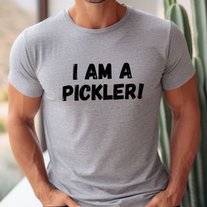 I am a pickler shirt pickleball fan tee pickleball lover tshirt gift for him pickle ball player gift distressed retro shirt gift for her