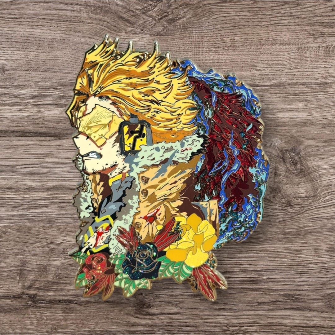 Hawks Battle Ink Enamel Pin - Etsy
