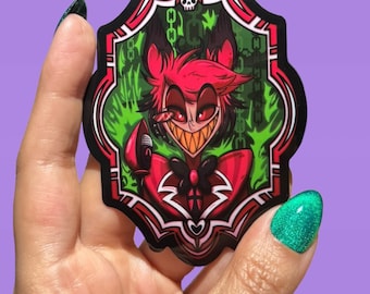 Hazbin Hotel Alastor Glossy Sticker