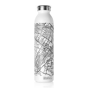 Gourde en acier inoxydable personnalisée, Gobelet en acier inoxydable personnalisé, Gourde de voyage, Cadeau carte unique, Bouteille réutilisable écologique, Cadeau pour