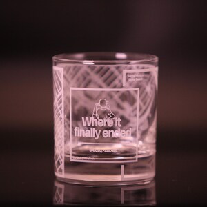 Wo es schließlich Whiskygläser endete + Kundenspezifische Karte | 100% SB | Etched Rocks Brille | Self-Crop Map Maker Werkzeug | Fun, Cool, Einzigartig