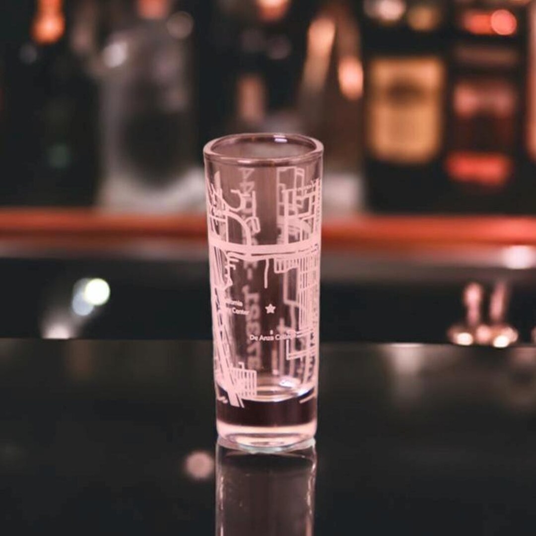 Etched City Map Shot Glass: Custom Location Gift - Etsy