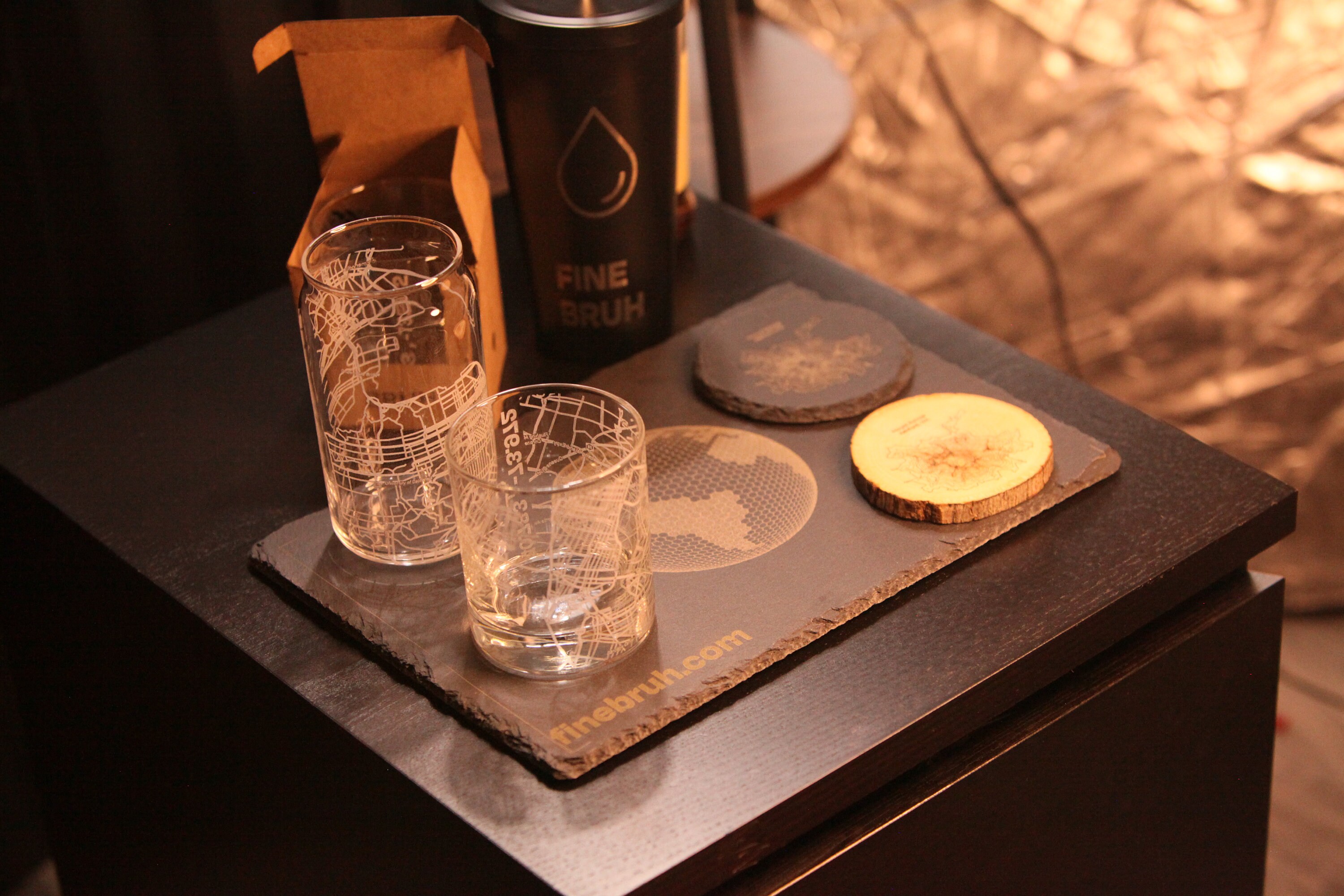 Austin City Map - Vaso de whisky, regalo único, 10.5 onzas
