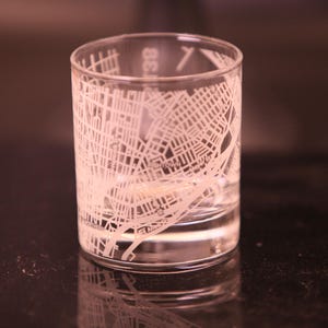 Fishtown, Philadelphia Map Rocks Glas | Graviertes Whiskyglas | Geätzte Scotch Gläser