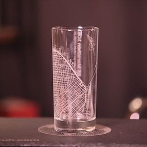 Aangepaste longdrinkglazen marathon-, parcours- of routekaart | Geëtste bierglazen | Zelfinvoer | Activiteitscadeau hardloper