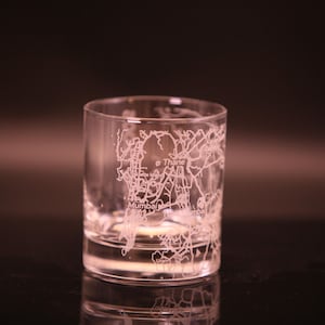 Bombay [Inde] Carte Rocks Glass | Verre à whisky gravé | Verres à scotch gravés | par FineBruh