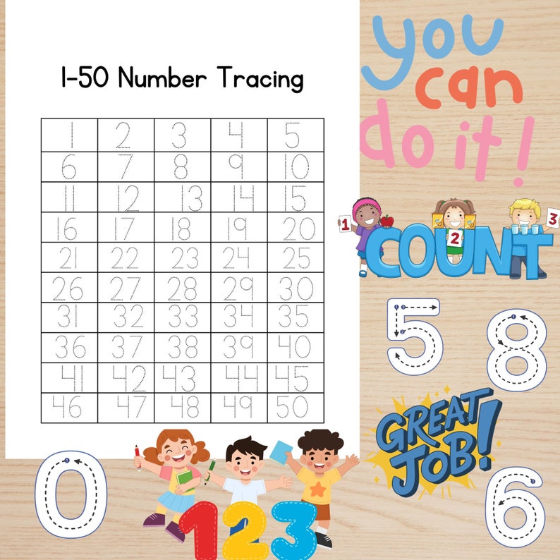 150 Number Tracing Worksheet, Alphabet Tracing Worksheet, Alphabet