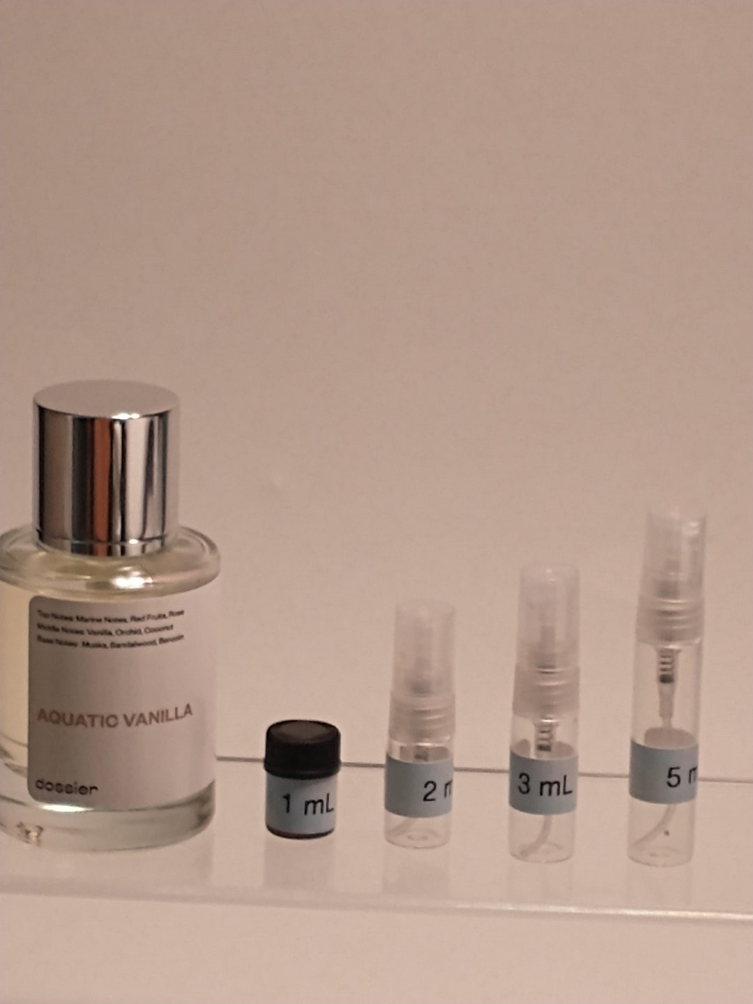 Aquatic Vanilla by Dossier Sample 1 Ml 2 Ml 3 Ml or 5 Ml Etsy