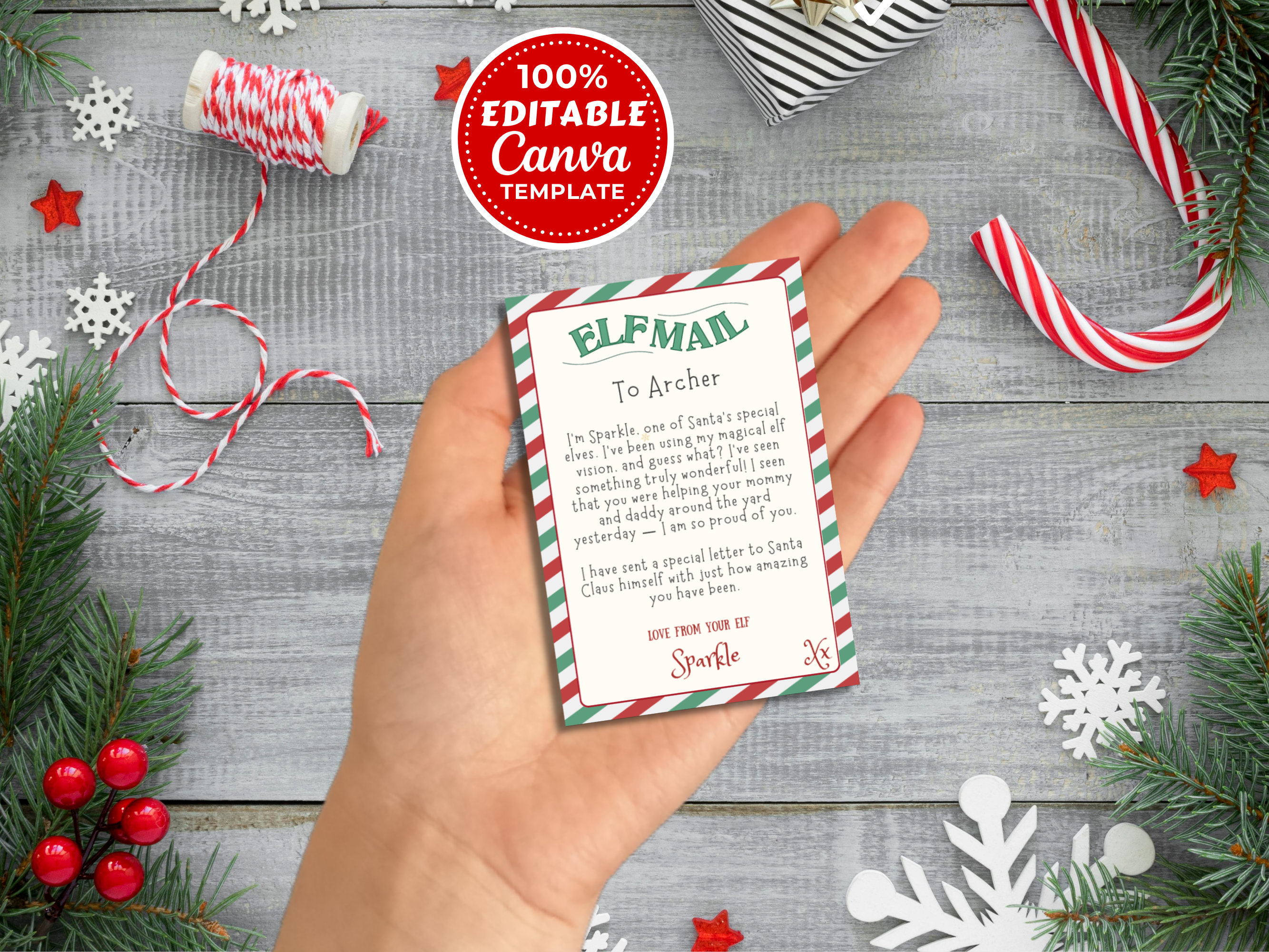 Printable MINI Elf Letter, Hello From Your Elf, Elf Printable Letter ...