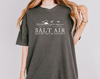 Salt Air Graphic Tee: Comfort Colors Vintage Coastal Shirt