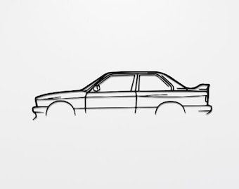 M3 E30 Silhouette Car Metal Wall Art, Car Garage Wall Decor, Automotive Sign, Gift For Him, Decor Of Car, Personalized Gift