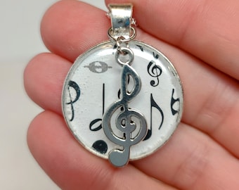 Music Charm Necklace - Gift for Music Lover