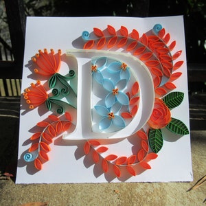 Alfabeto Quilling Letra D