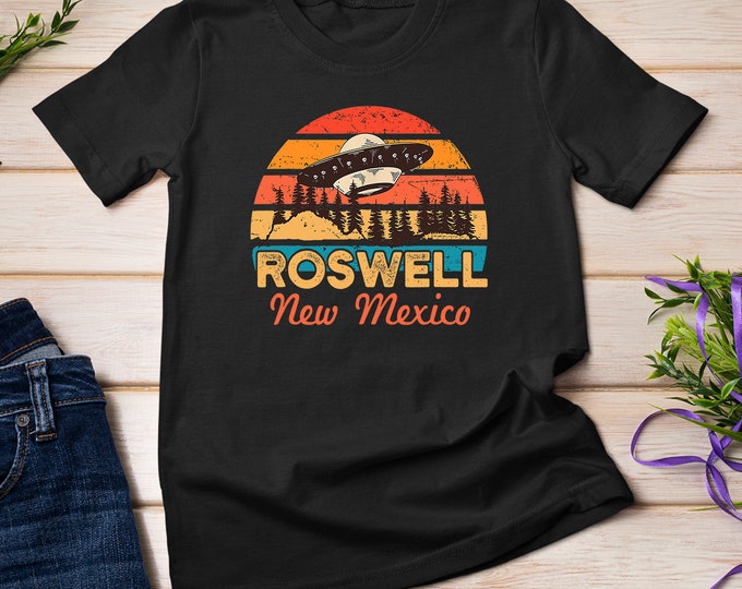 Roswell, Nouveau-Mexique, domicile du site du crash extraterrestre et t-shirt dissimulé