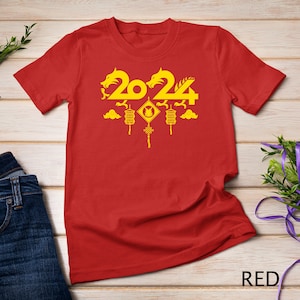 Happy Chinese New Year 2024 Year of Dragon Zodiac Lunar T-Shirt Sweatshirt