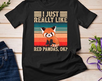 Roter Panda Tierliebhaber Ich mag rote Pandas wirklich gut T-Shirt Sweatshirt