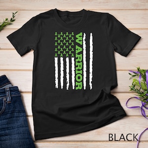 Glaucoma Awareness Warrior USA Flag T-Shirt Sweatshirt