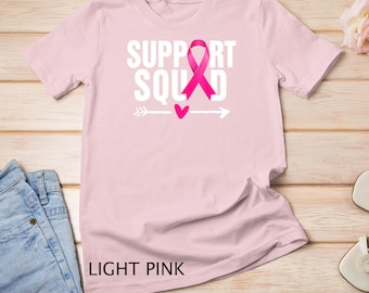 Camiseta de concienciación sobre el cáncer de mama Warrior Support Squad