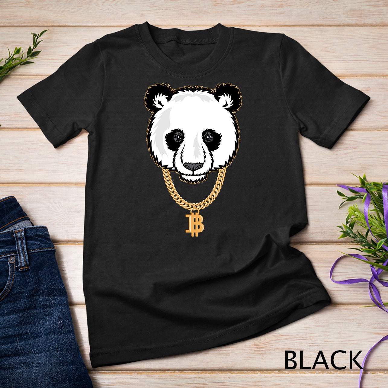 Sweat-shirt drôle gangster panda bitcoin t-shirt crypto-monnaie panda lover  shirt - Etsy France