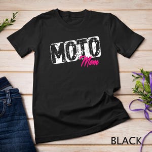 Women Moto Mom Dirt Bike Motocross Racing T-Shirt Sweatshirt