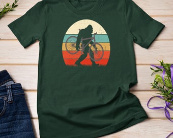 Bigfoot Mountain Bike Funny MTB Biking Cycling Sasquatch Men T-Shirt Sweatshirt