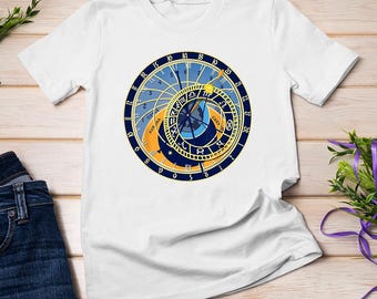 Praski zegar astronomiczny Orloj czeski zodiak koszulka bluza