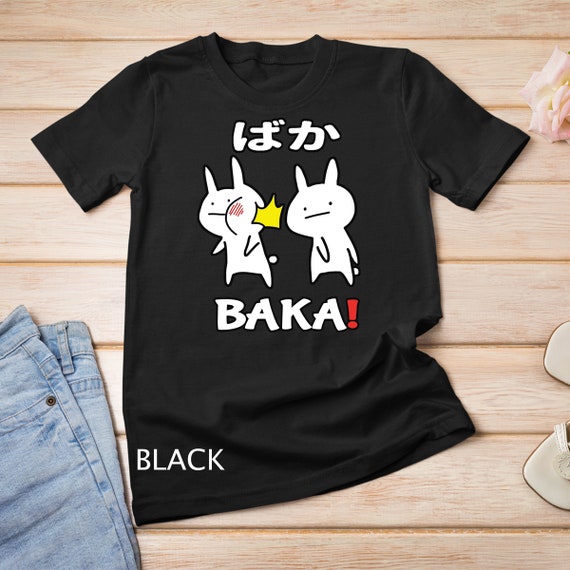 Funny Anime Baka Rabbit Slap Shirt - Baka Japanese Tee Funny Anime Baka Rabbit Slap Shirt - Baka Japanese Tee