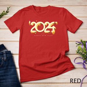 Happy 2024 New Years Eve Party Supplies 2024 Happy New Year T-Shirt Sweatshirt