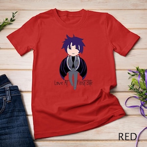 Purple-Haired Mischief Maker Cartoon Character Design T-Shirt Sweatshirt