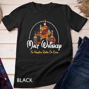 Malt Whiskey Happiest Drink Funny Pun Parody T-Shirt Sweatshirt