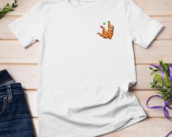 Gekoelde luiaard - cadeau-t-shirt boulderen en rotsklimmen