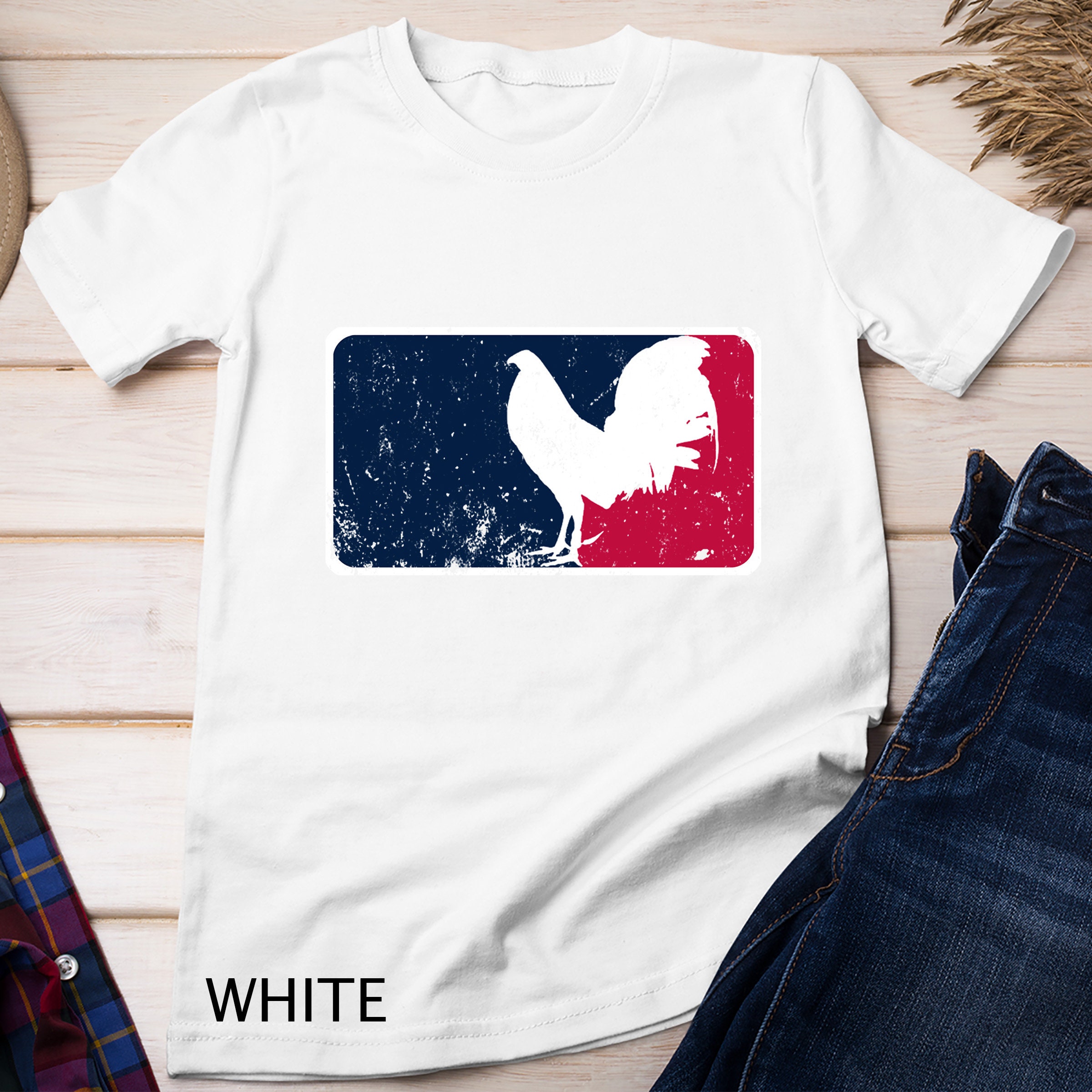 Vintage Gamefowl Major League Cock Rooster Chicken Gallegos T