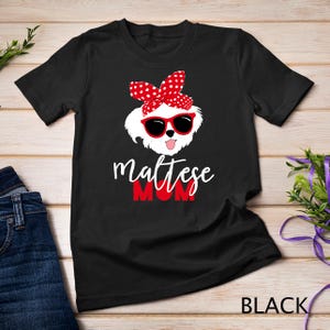 Dog Lovers Maltese Mom Fur Mama T-shirt Sweatshirt