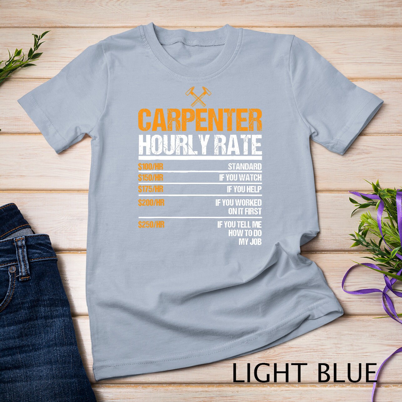 Carpenter Hourly Rate Funny Woodworking for Carpenters Tshirt Sweatshirt Etsy