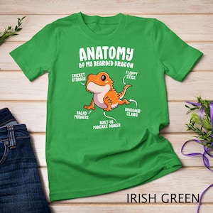 Anatomy Of A Bearded Dragon Shirt Gift For Reptile Lover T-Shirt Sweatshirt