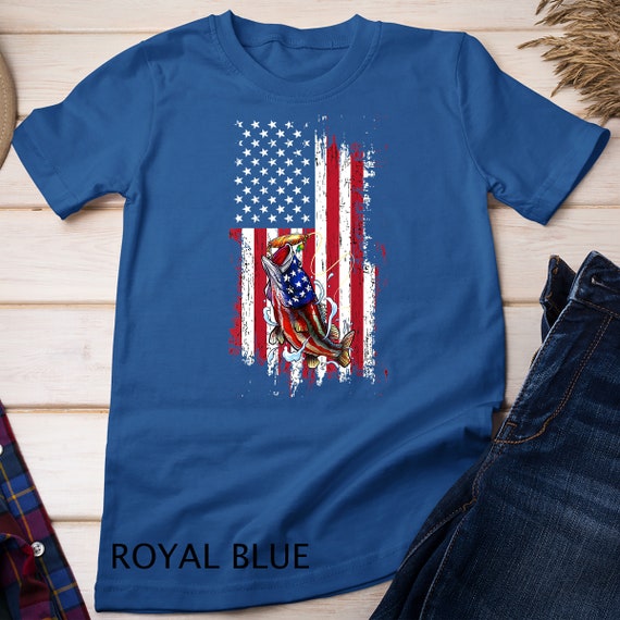 釣り アメリカ国旗 ヴィンテージ USA 漁師ギフト Tシャツ スウェット
